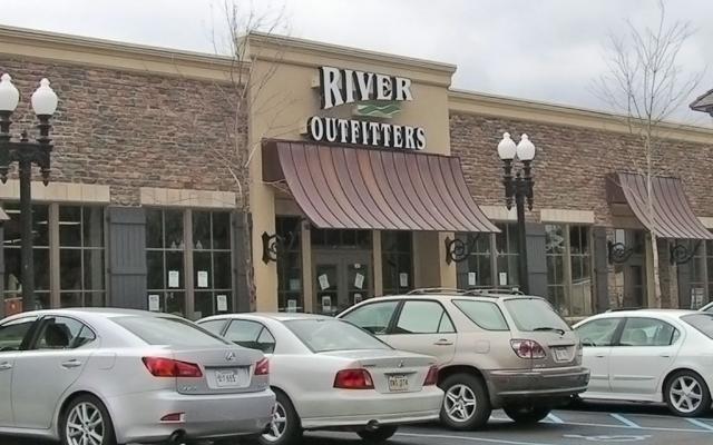 Exterior photo of the front facade of River Outfitters